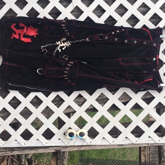 Tripp NYC Black Pants with Red and White Accents - Picture 3 of 5